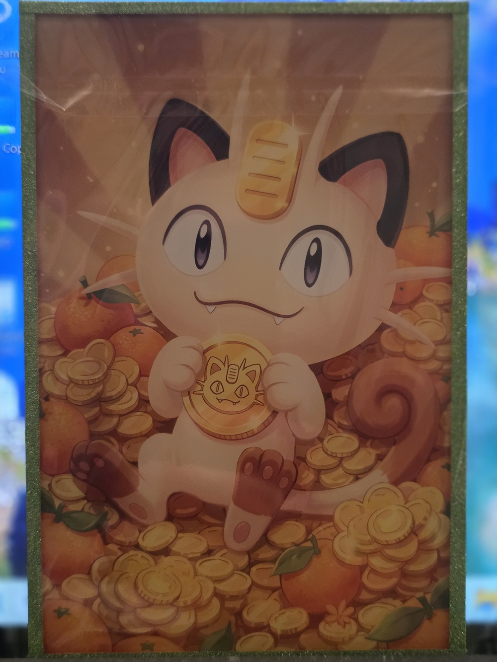 Pokemon Meowth Lucky Cat Art Board